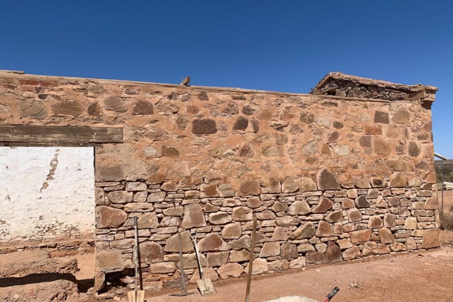 Blacksmith's Shop work on back wall